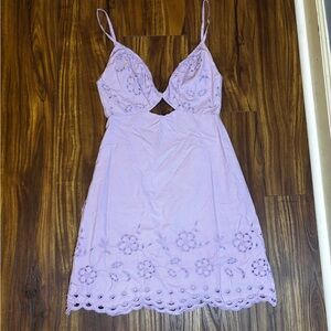 Lavender Lace Trim sun dress